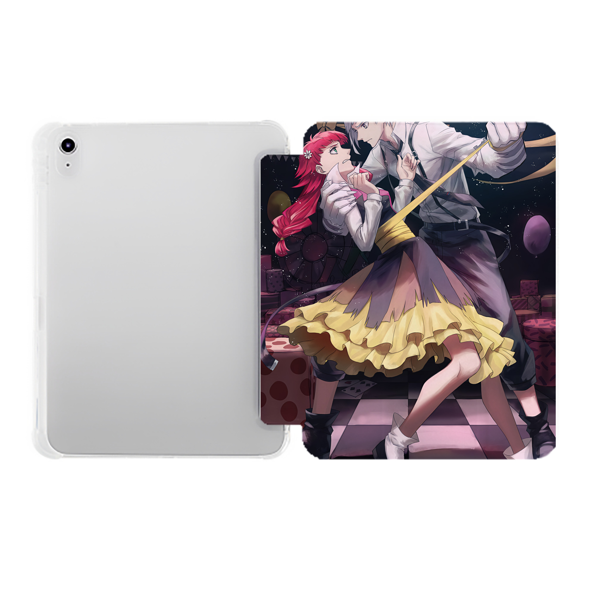 （画像用） 文豪ストレイドッグス Bungo Stray Dogs IPad ケース ペン収納付き 三つ折りスタンド PUレザー×シリコン 対応機種9.5/10.5/10.9インチ